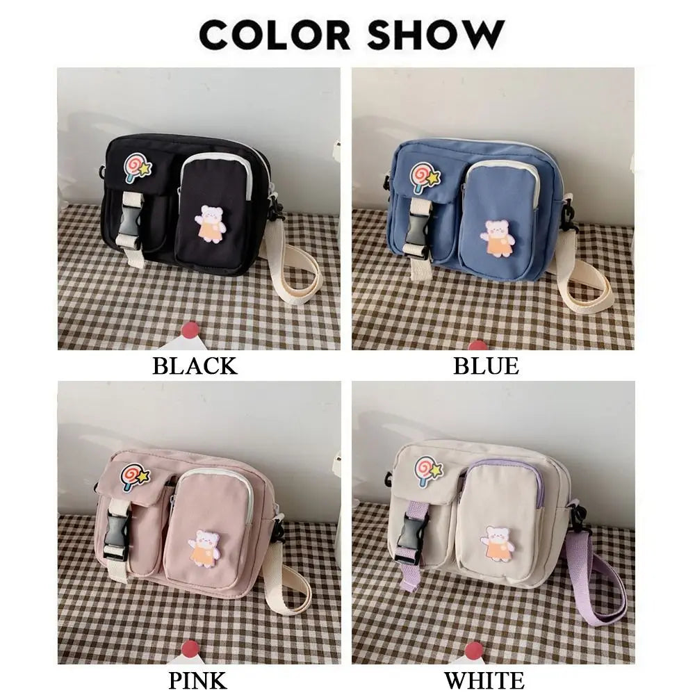 Canvas Crossbody Bags Small Shoulder Bag Messenger Pouch Handbags