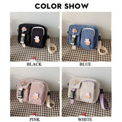 Canvas Crossbody Bags Small Shoulder Bag Messenger Pouch Handbags