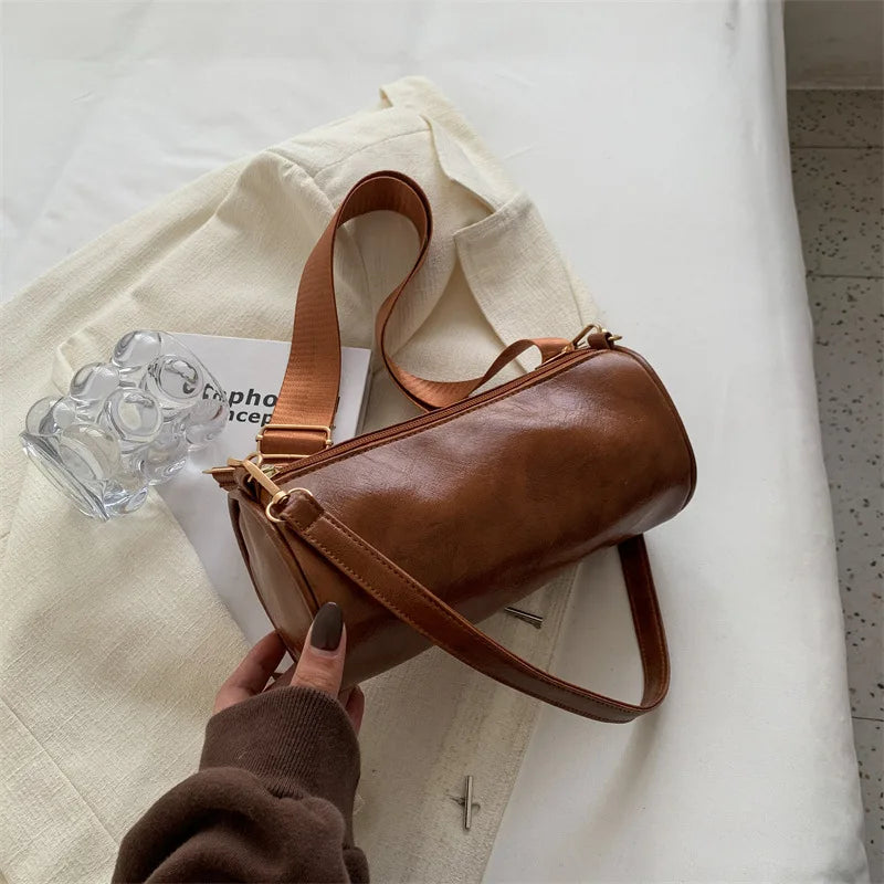 Soft Leather Shoulder Crossbody Bag for Women