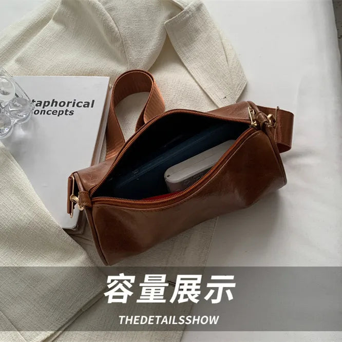 Soft Leather Shoulder Crossbody Bag for Women