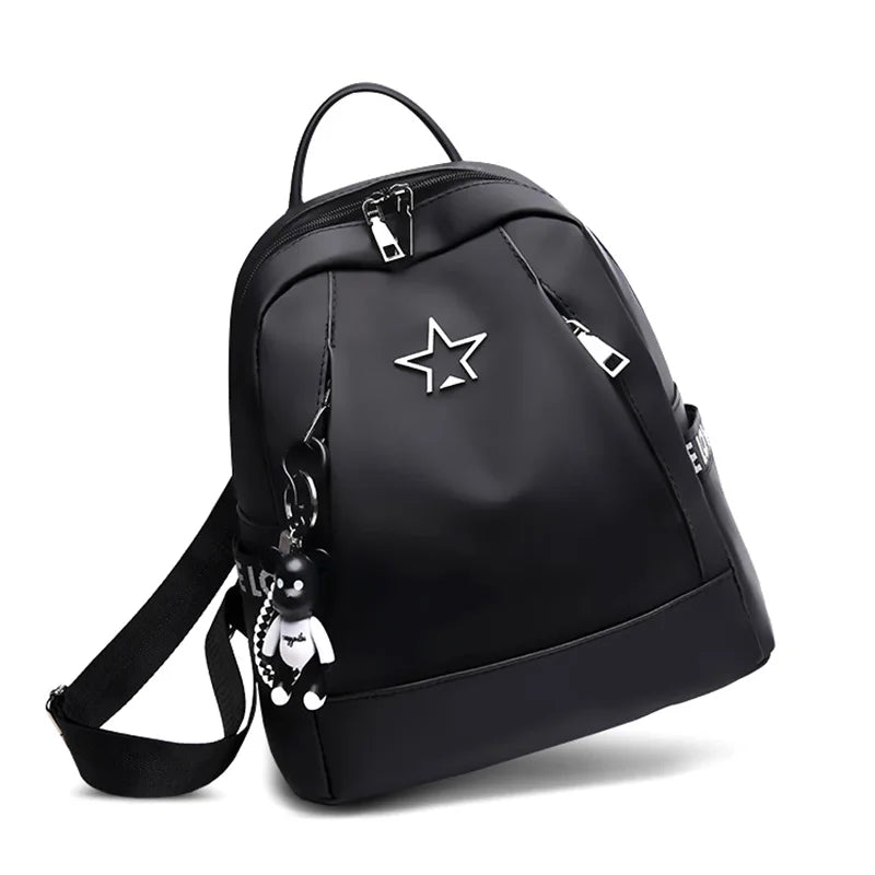 Women Casual Travel Backpack Female Multi-Function Oxford Cloth Shoulder Bag