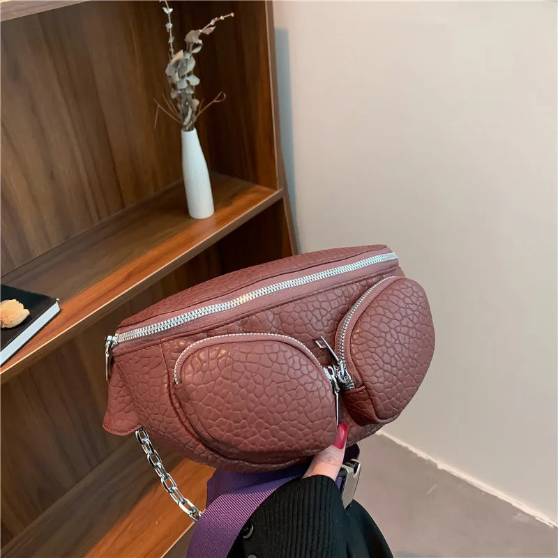 Women Fanny Pack High Texture Shoulder Bag