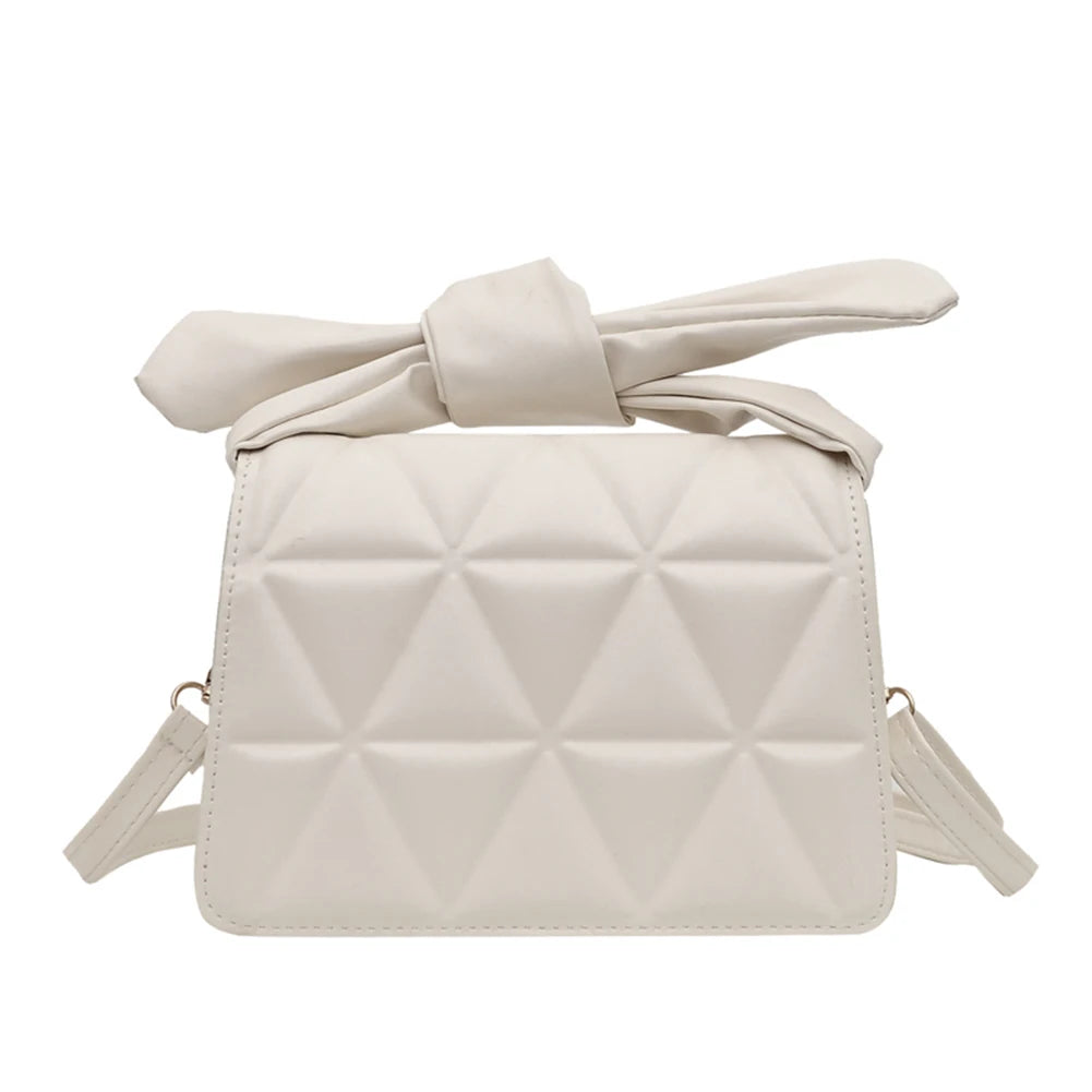 Women Geometric Embossing Crossbody Bag PU Leather Shoulder Bags