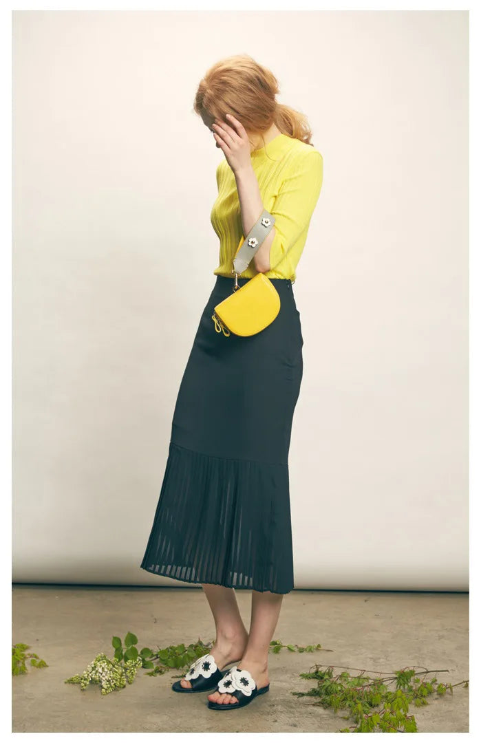 Women Handbag PU Mini Half Moon Messenger Bag