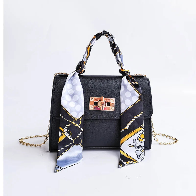 Mini Chain Bag Handbags Small Silk Scarf Shoulder Bags