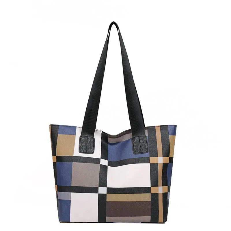 Women Large Capacity Handbag Retro PU Leather Shoulder Bag