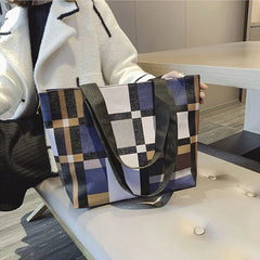 Women Large Capacity Handbag Retro PU Leather Shoulder Bag