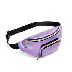 Women Laser Waist Bag Female Casual Sport Belt Bag Fanny Pack Waist Pack Bum Bag