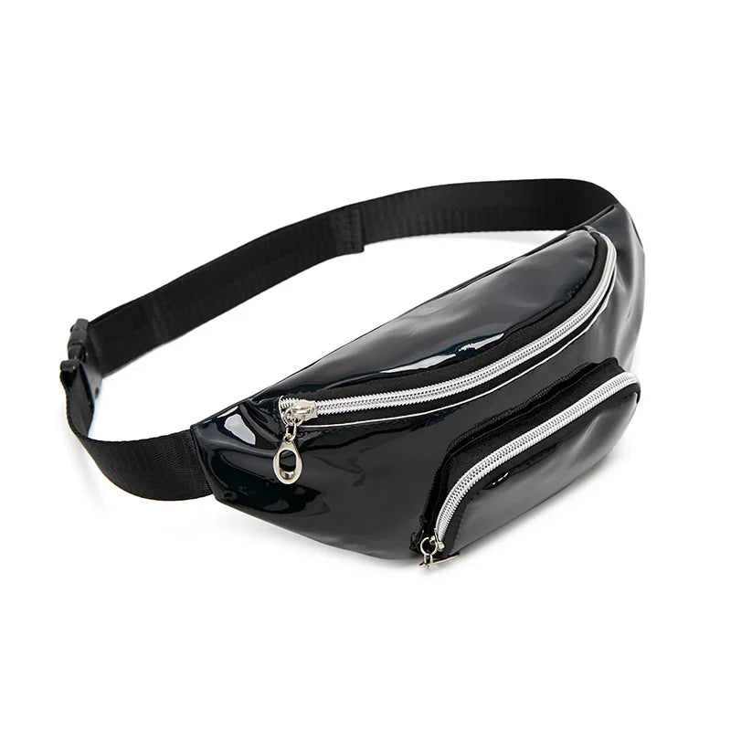 Women Laser Waist Bag Female Casual Sport Belt Bag Fanny Pack Waist Pack Bum Bag