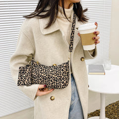 Leopard Prints Composite Bags Zipper Handbag