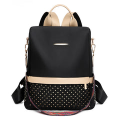Women Oxford Backpack Waterproof Anti-Theft Knapsack Large Capacity