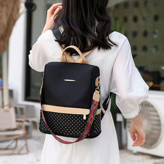 Women Oxford Backpack Waterproof Anti-Theft Knapsack Large Capacity