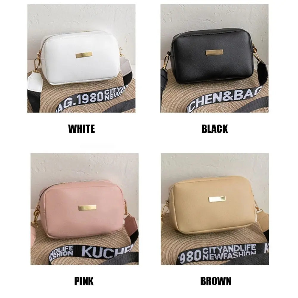 Women PU Leather Handbags Small Square Crossbody Messenger Bags