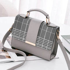 Small Flap Crossbody Handbags PU Leather Top Handle Messenger Bag