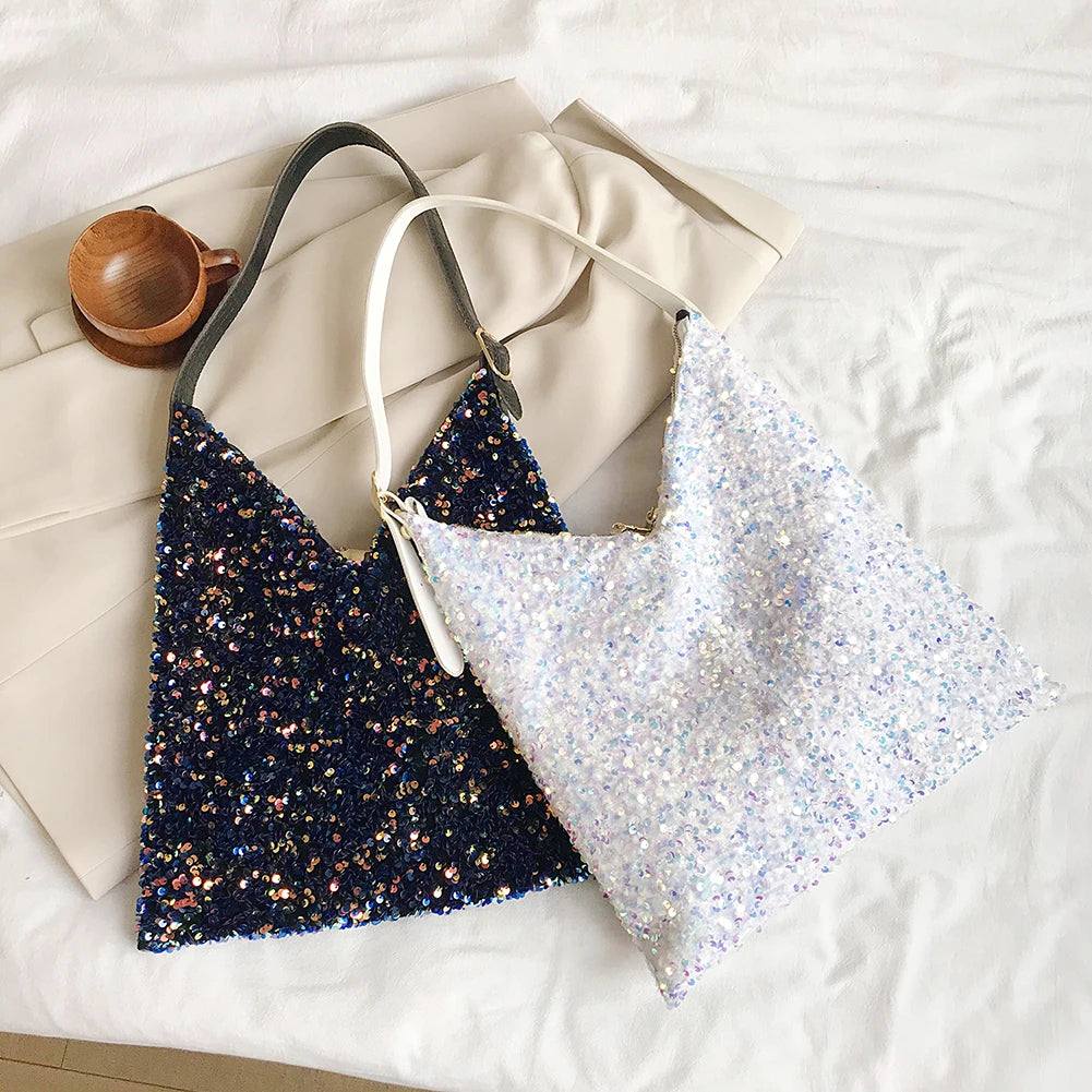 Sequin Totes Party Handbags Evening Clutches Ladies Shoulder Bags