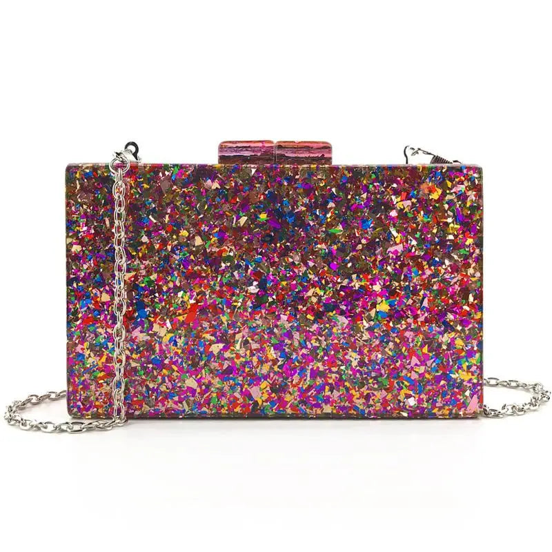Sequins Clutch Purse Evening Bag for Party Prom Bride