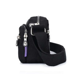 Waterproof Nylon Beach Handbag Zipper Crossbody Bag