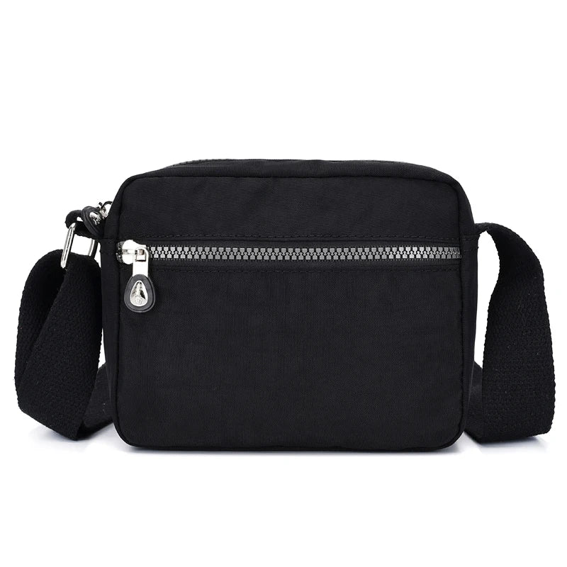 Waterproof Nylon Beach Handbag Zipper Crossbody Bag