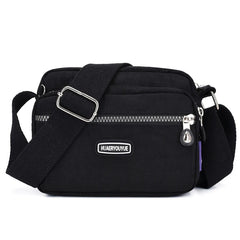 Waterproof Nylon Beach Handbag Zipper Crossbody Bag