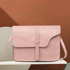 Retro Pu Leather Shoulder Bag for Women Girls