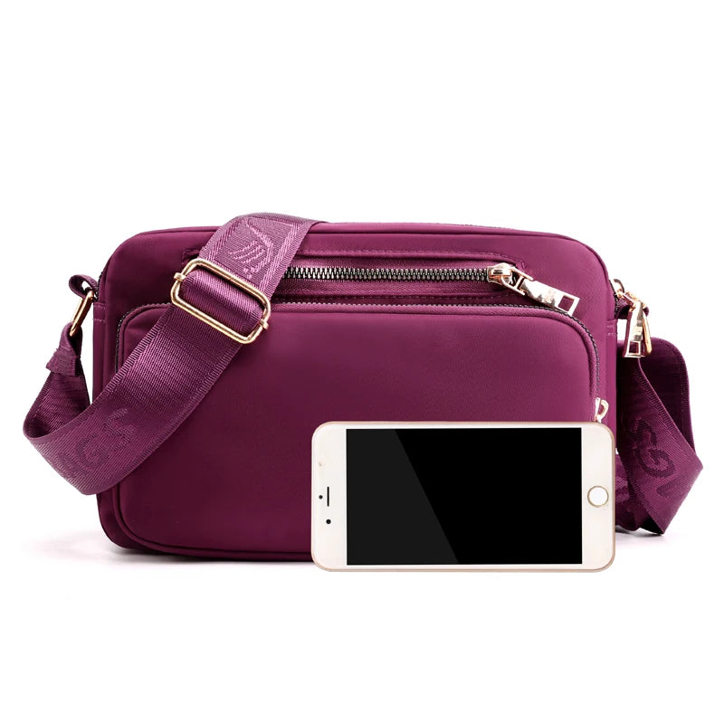 Women Waterproof Nylon Shoulder Bag Crossbody Bag
