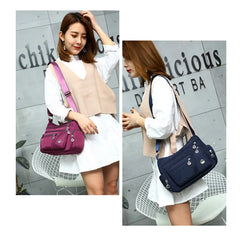 Waterproof Nylon Shoulder Bag Large Capacity Crossbody Bag