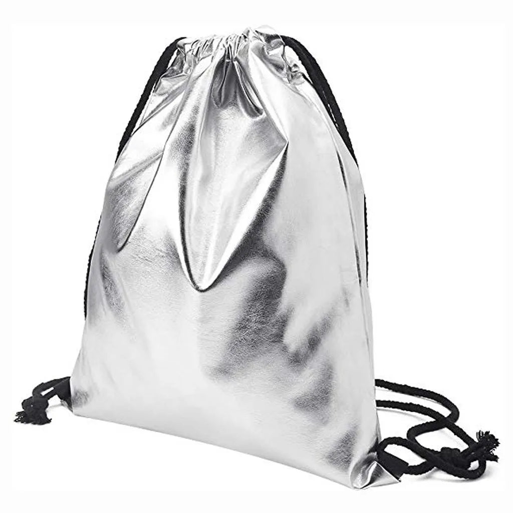 Women Solid Handbag Drawstring Backpack Tote Ladies Purse