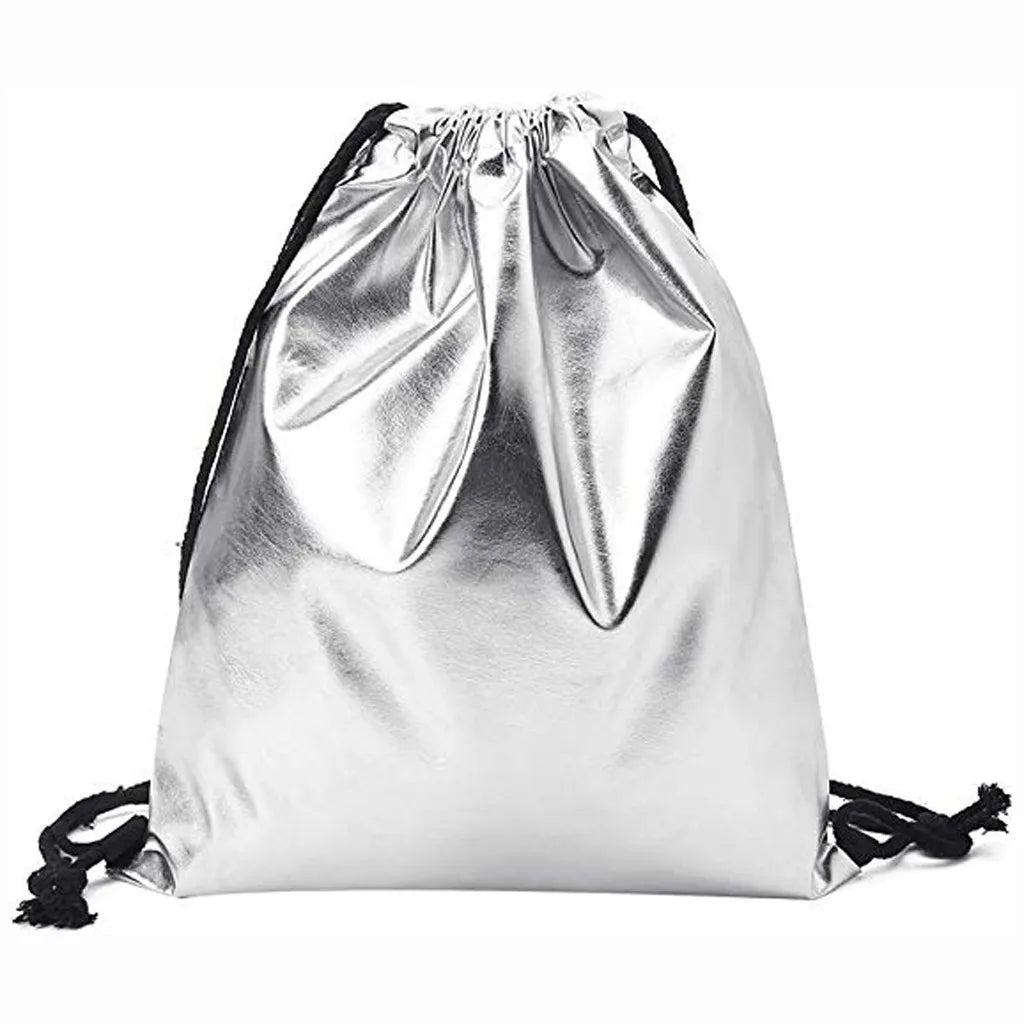 Women Solid Handbag Drawstring Backpack Tote Ladies Purse