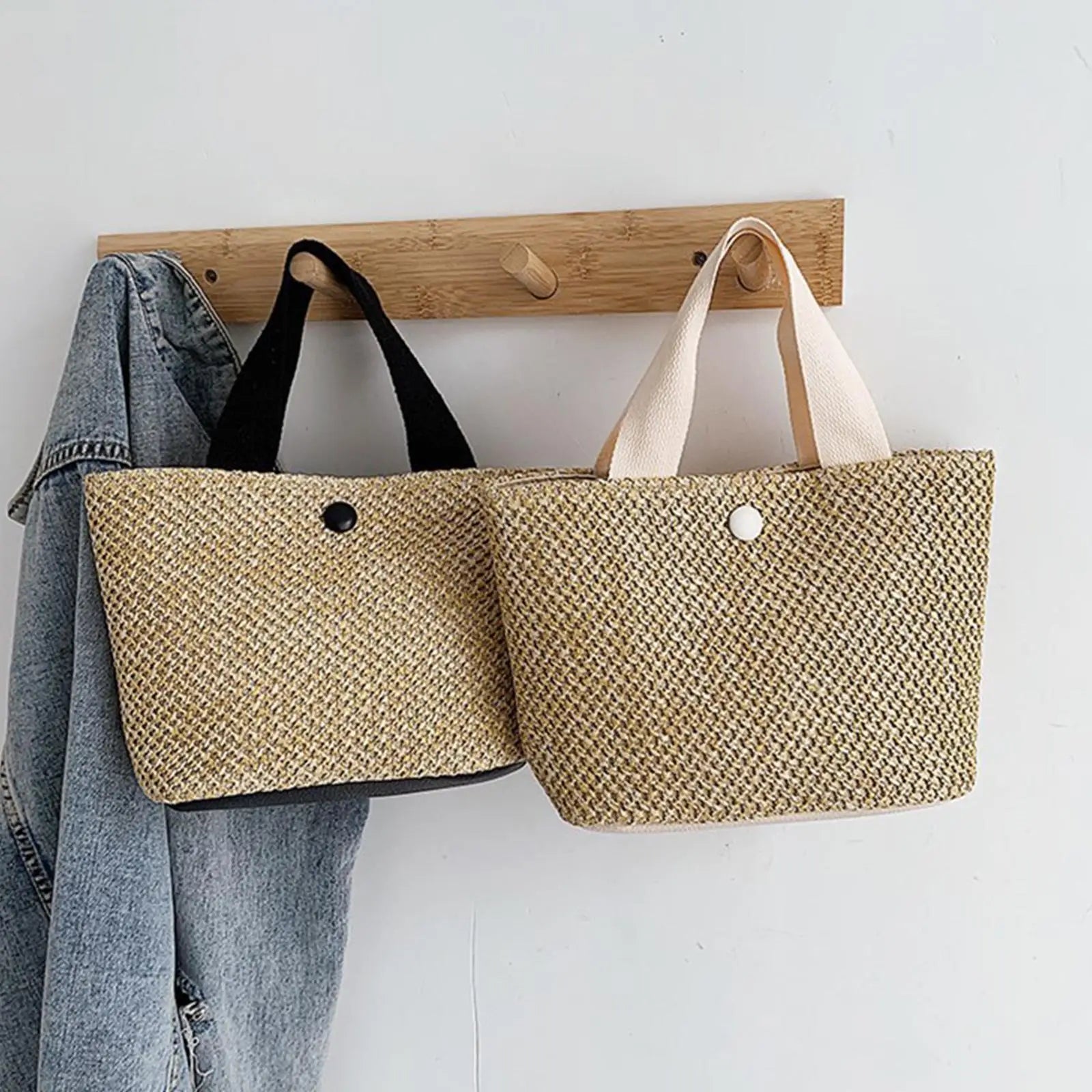 Bohemian Woven Straw Shoulder Bag