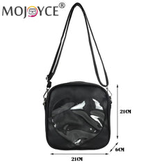 Women Heart Shape Crossbody Bag PU Leather Messenger Handbags