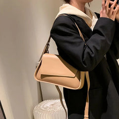 Vintage PU Leather Shoulder Bag Crossbody Chain Small Square Bag