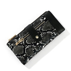 Women Zipper Clutch Purse Serpentine Long Card Bags Wallets Mobile Phone Bag