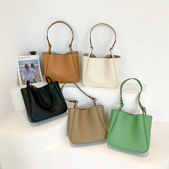 Stylish PU Leather Handbag Large Capacity Crossbody Shoulder Bag
