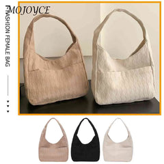 Women Clutch Bag Rhombus Underarm Solid Soft Large Capacity