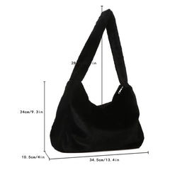 Soft Fluffy Tote Shoulder Bag for Women