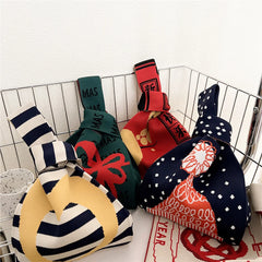 Chinese Style Knitting Handbag Autumn Winter Summer Shoulder Bag