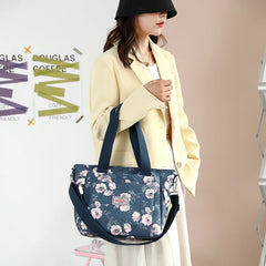 Floral Nylon Shoulder Crossbody Bag Messenger Satchel Tote Purse