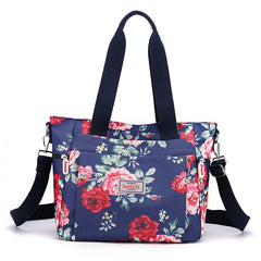 Floral Nylon Shoulder Crossbody Bag Messenger Satchel Tote Purse