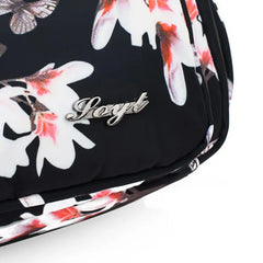 Floral Nylon Shoulder Crossbody Bag Zipper Messenger Satchel Tote Purse
