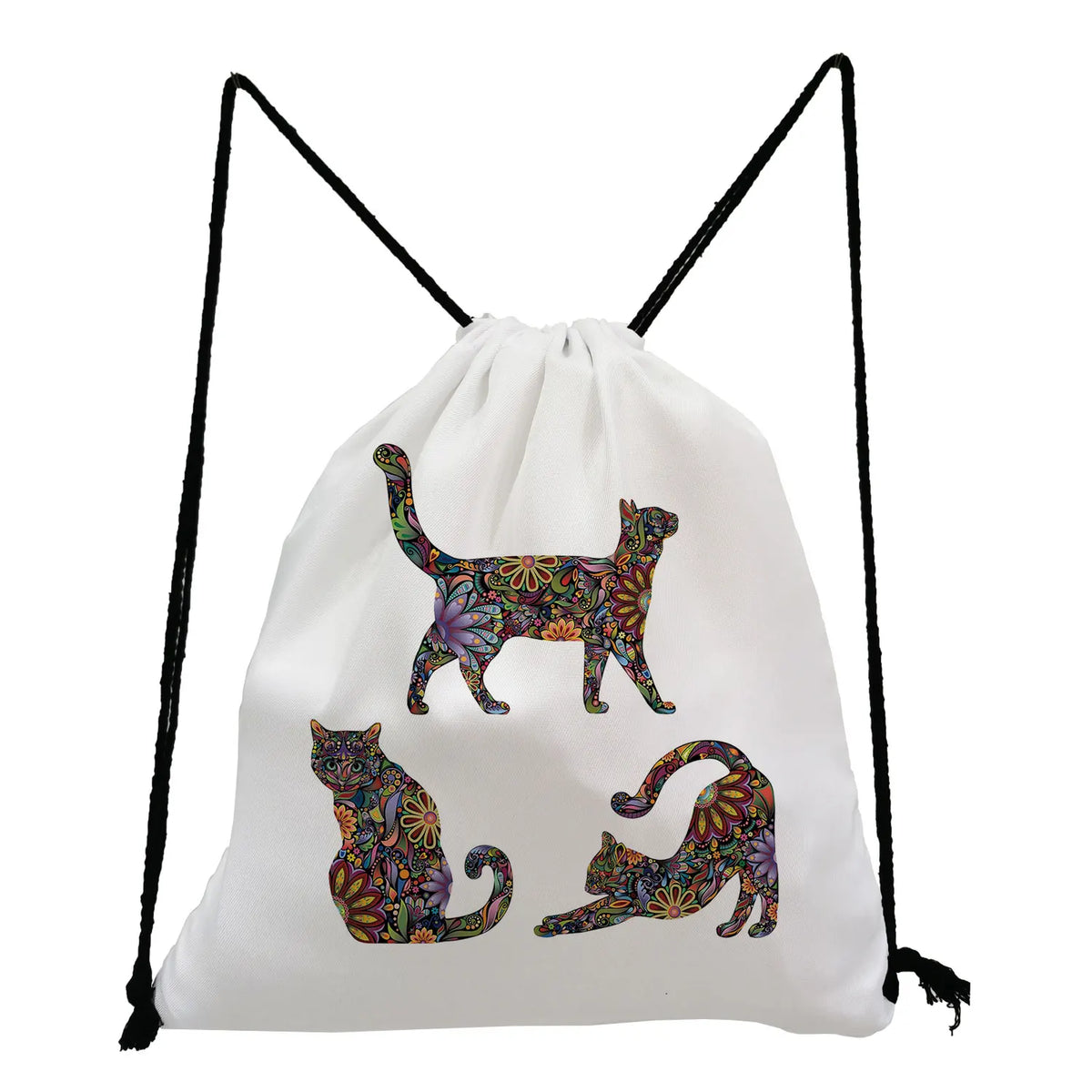 Floral Pet Dog Cat Print Casual Softback Backpack