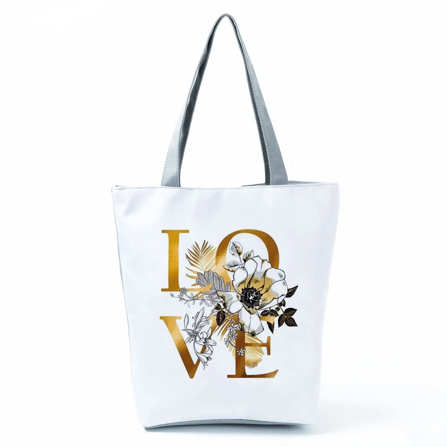 Flower Floral Love Tote Art Ladies Travel Handbag
