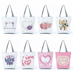 Flower Floral Love Tote Art Ladies Travel Handbag