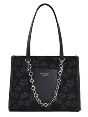Women Flower Totes Ins Large Capacity Shoulder Handbag Pure All-Match