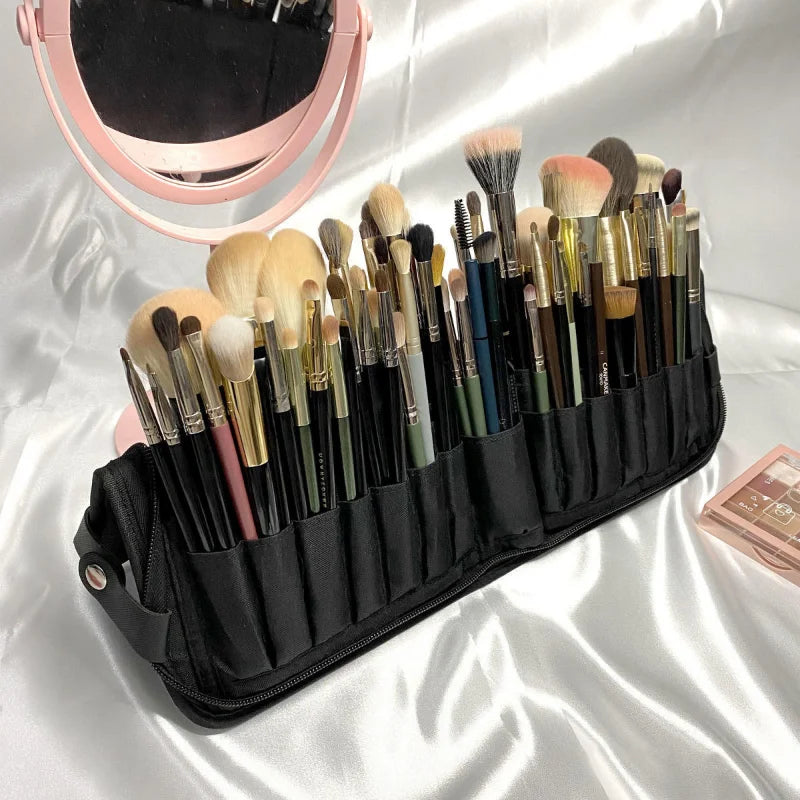 Women Makeup Brush Bag Travel Cosmetic Toiletry Case Beauty Tools Pouch