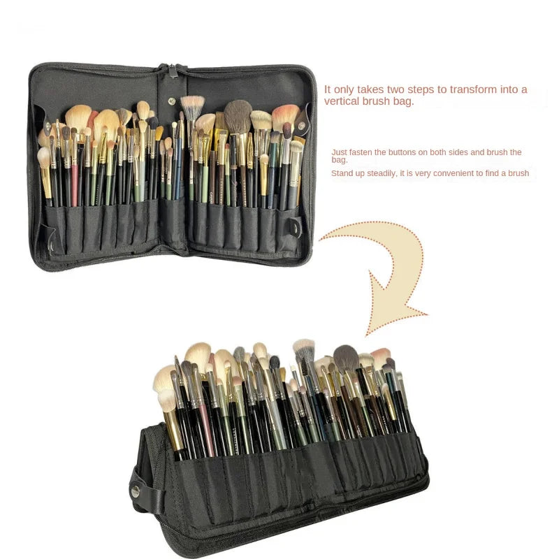 Women Makeup Brush Bag Travel Cosmetic Toiletry Case Beauty Tools Pouch
