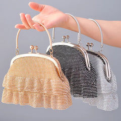Fringe Banquet Handbags Diamond-Studded Tassel Evening Bags Women Wedding D