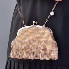 Fringe Banquet Handbags Diamond-Studded Tassel Evening Bags Women Wedding D