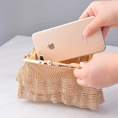Fringe Banquet Handbags Diamond-Studded Tassel Evening Bags Women Wedding D