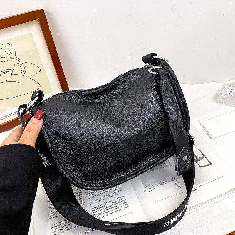 High Quality Women Leather Handbag Natural Cowhide Chain Shoulder Bag Tote
