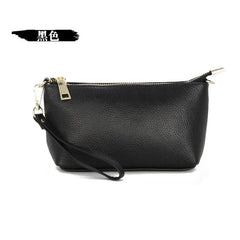 Women Leather Clutch Bag Multi-function Handbag Dumplings Bag